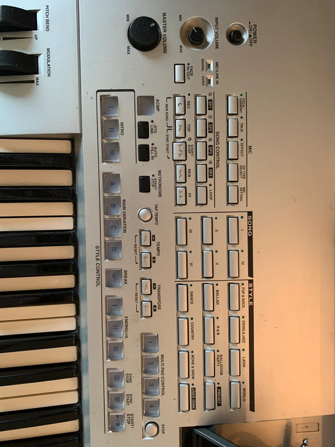 Yamaha Tyros Keyboard - photo 2