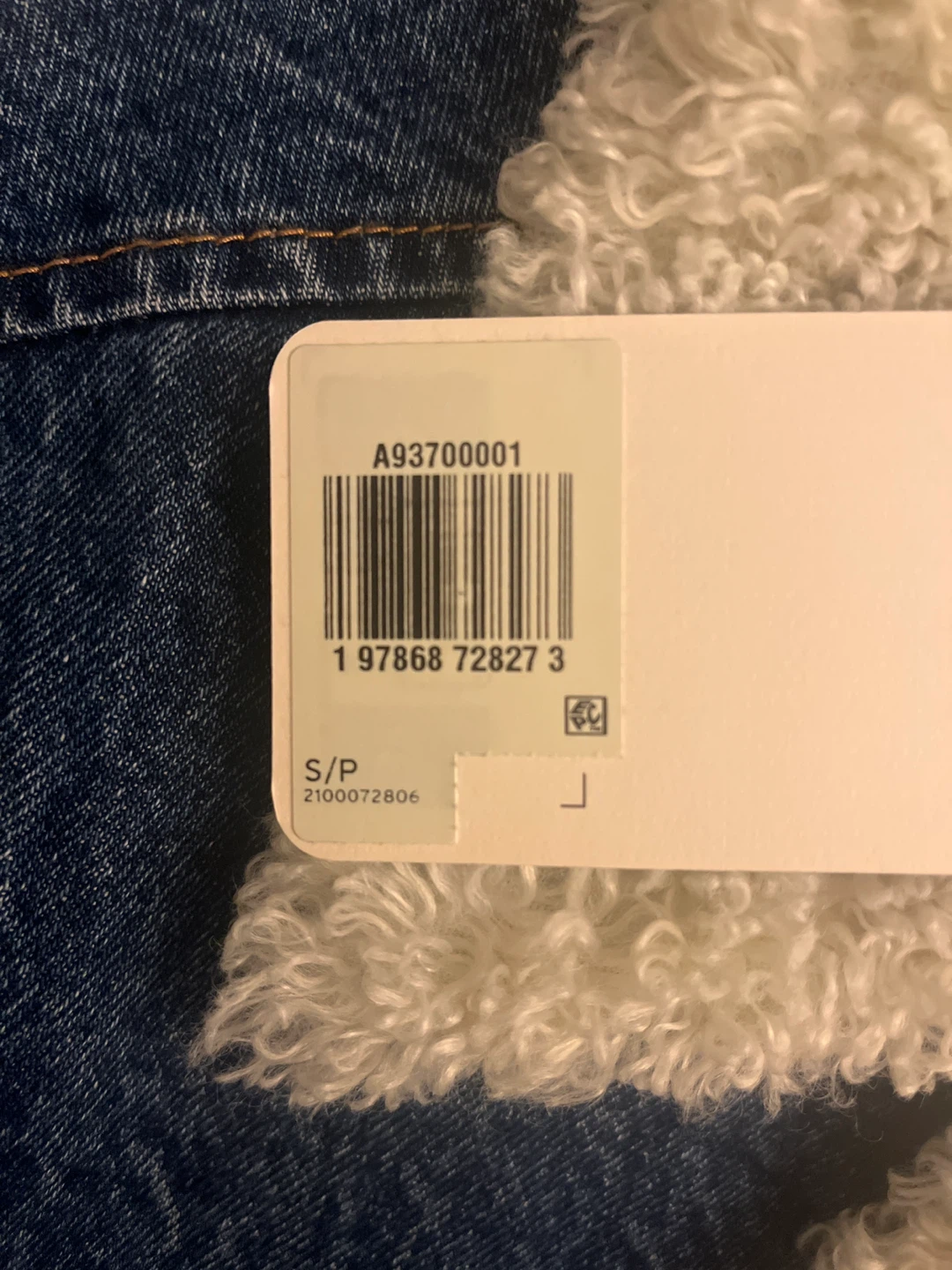 Levi's Denim Sherpa Jacket - Size S - photo 2
