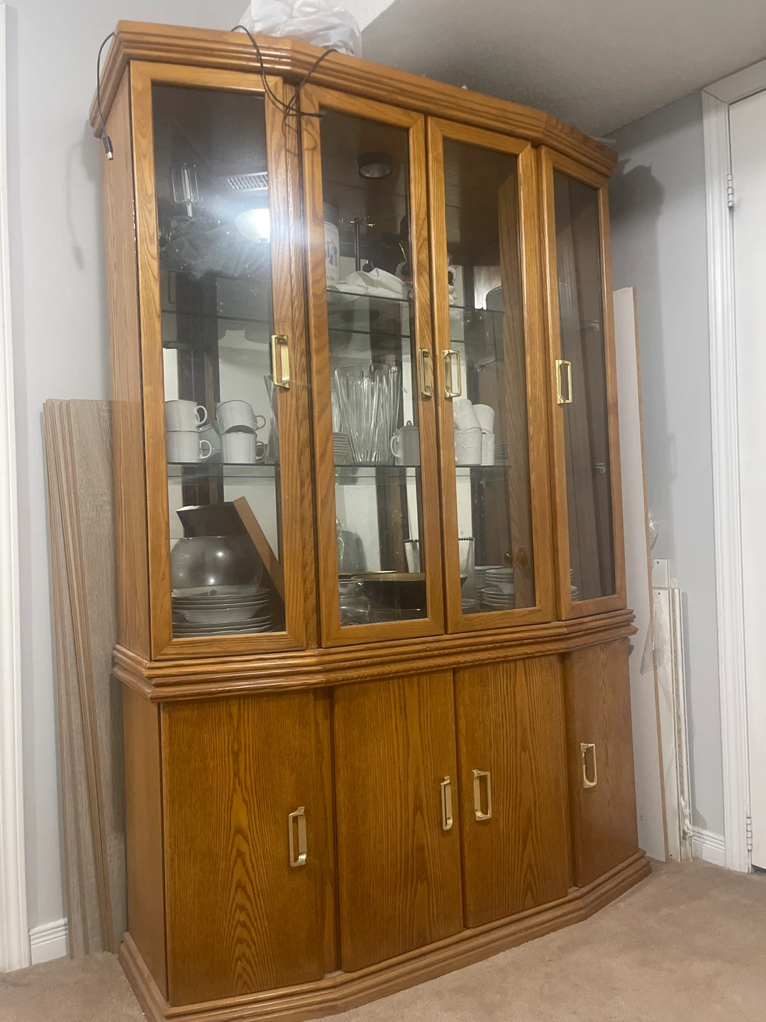 Wooden China Cabinet