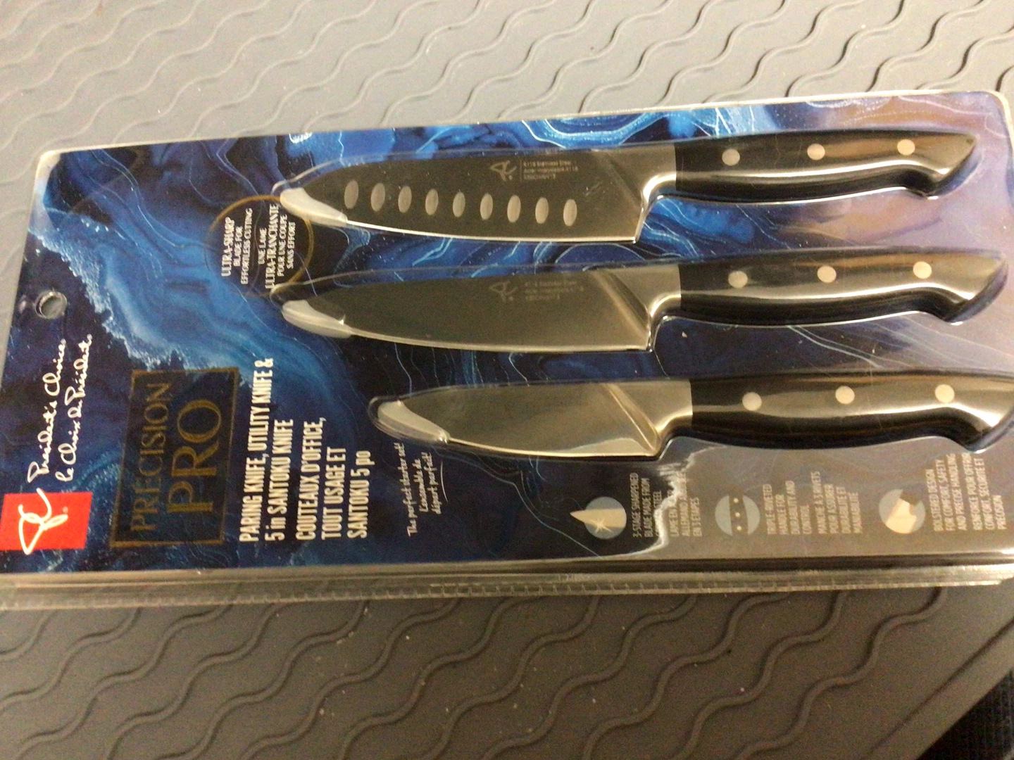 Precision Pro Knife Set - Paring, Utility, Santoku