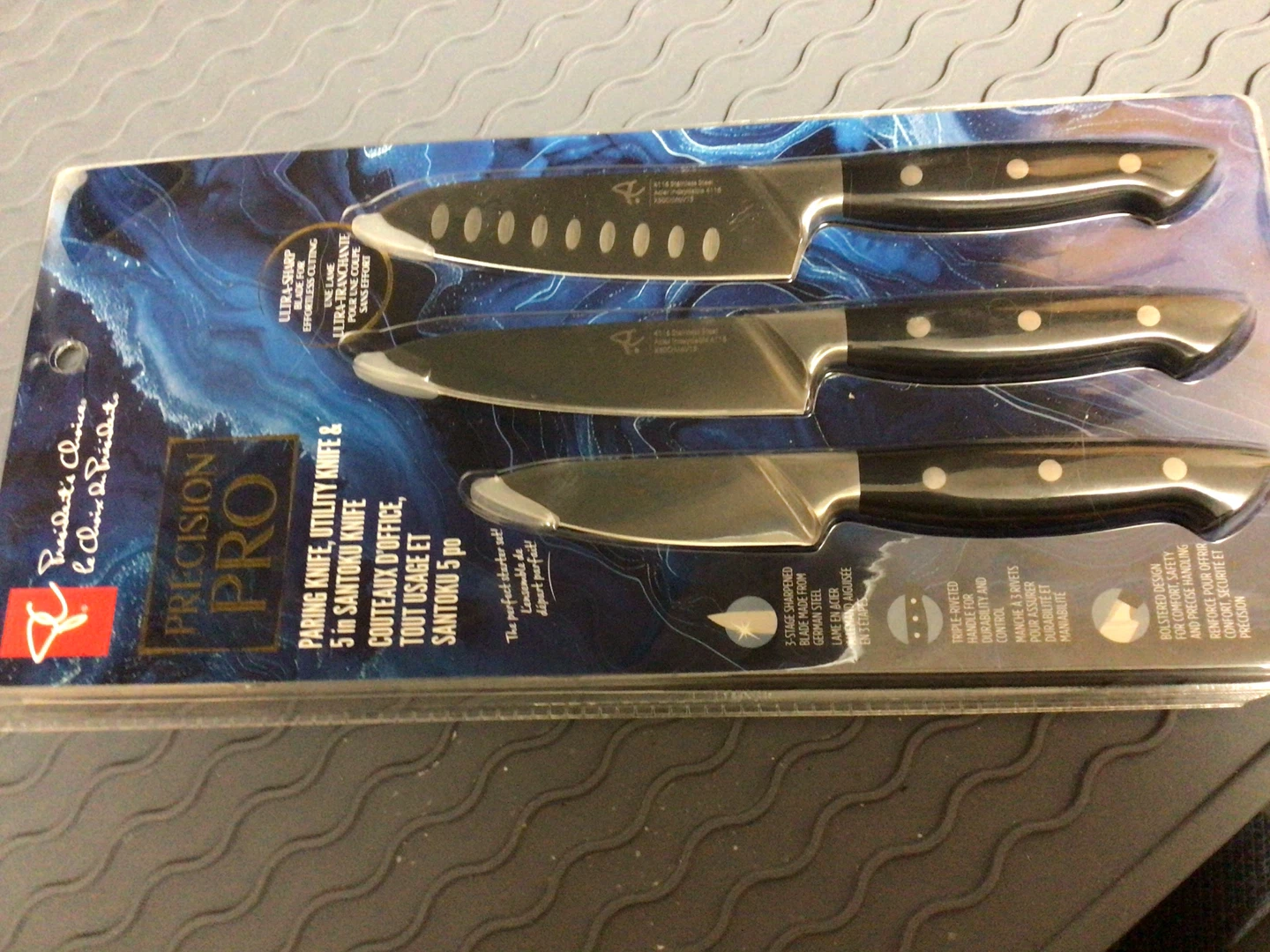 Precision Pro Knife Set - Paring, Utility, Santoku - photo 3