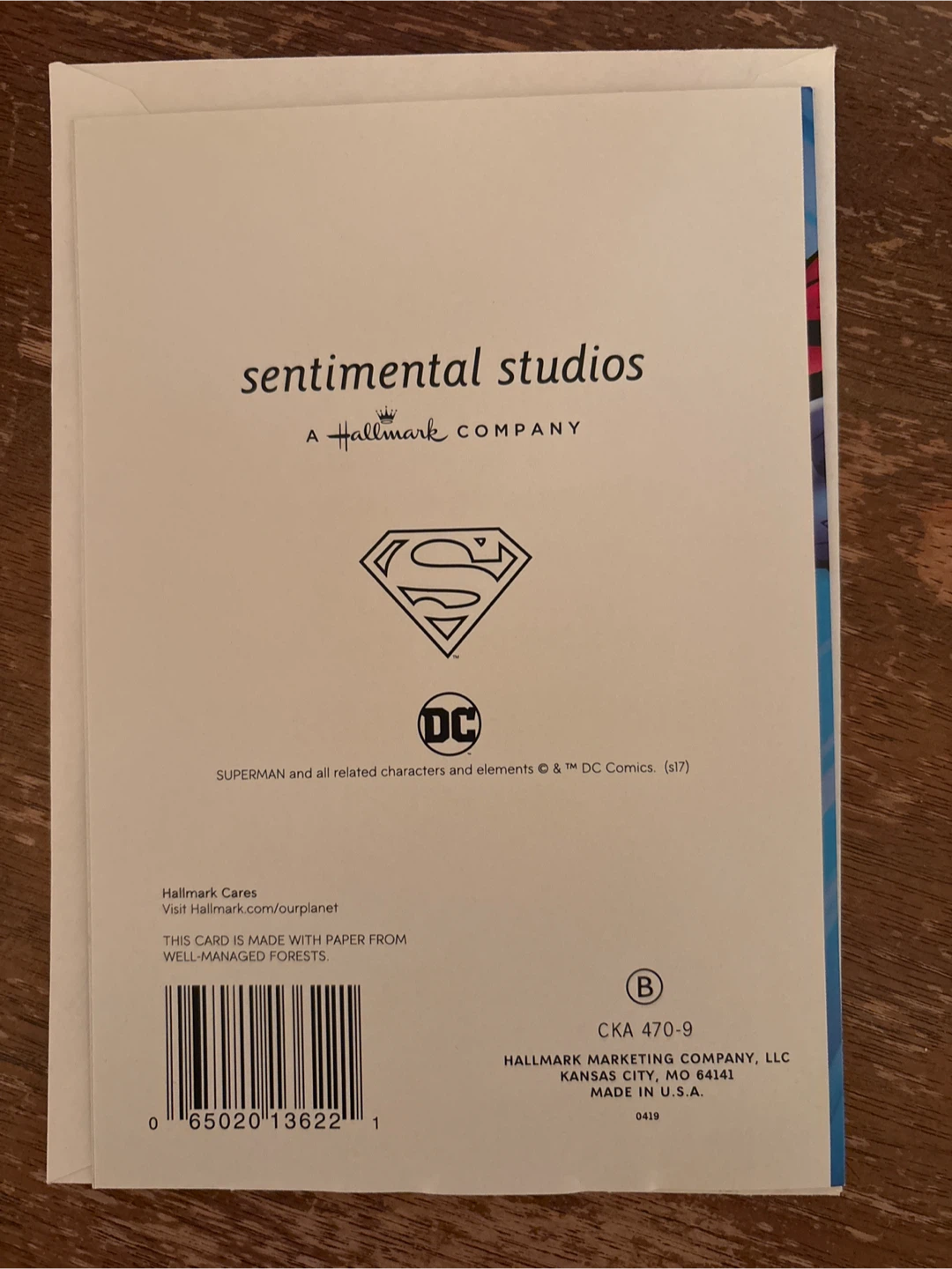 🥕Hallmark Superman 6th Birthday Card - photo 3