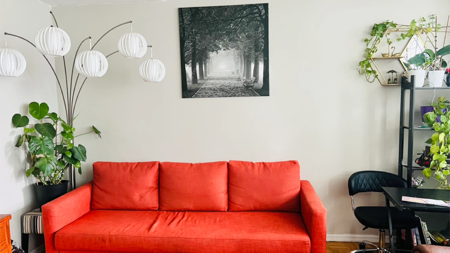 IKEA FRIHETEN sofa-bed (Faringe brown-orange) - photo 3