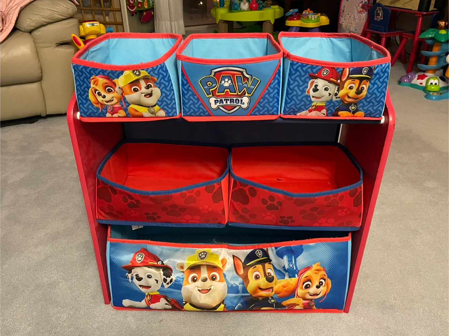 Paw Patrol Kids Toy Storage Organizer