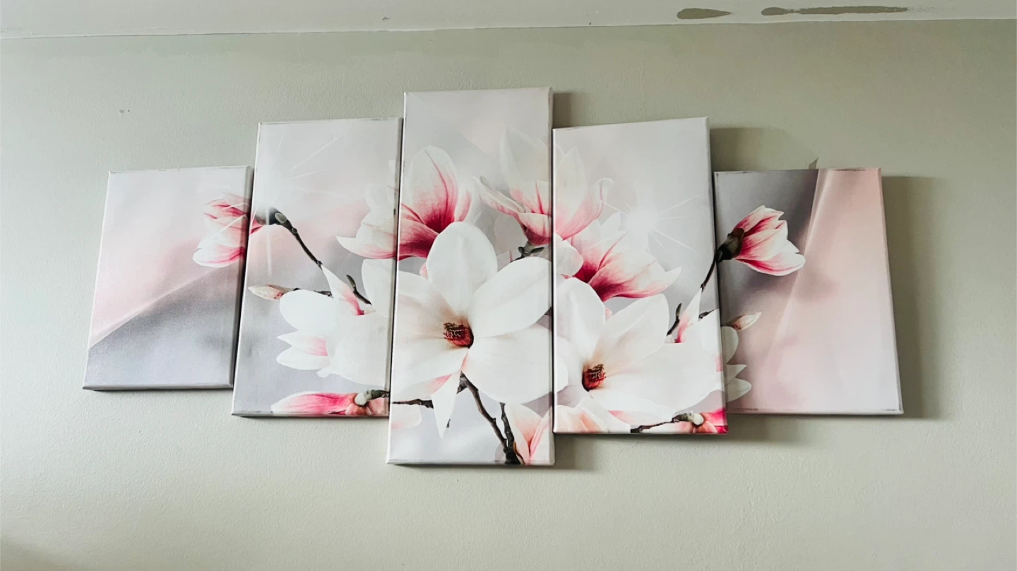 5 Piece Magnolia Canvas Art - photo 2