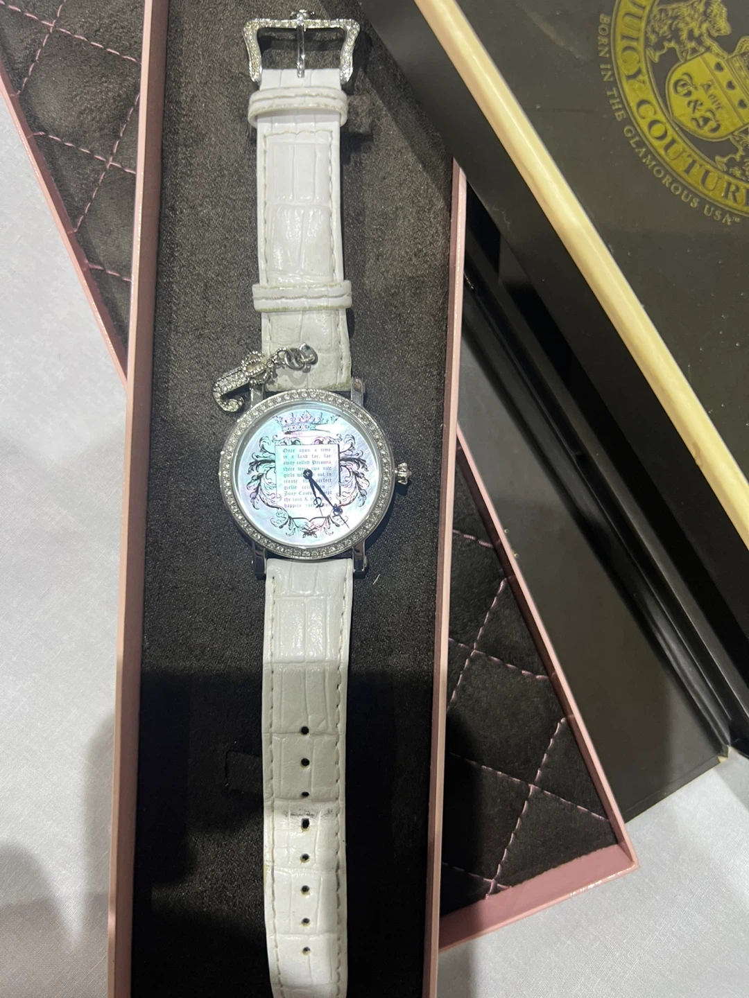 Juicy Couture White Leather Watch with Box - photo 3