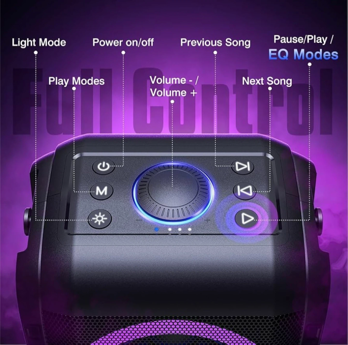 W-KING T9-2,Bluetooth Speaker Loud, 180W Peak Party - photo 5