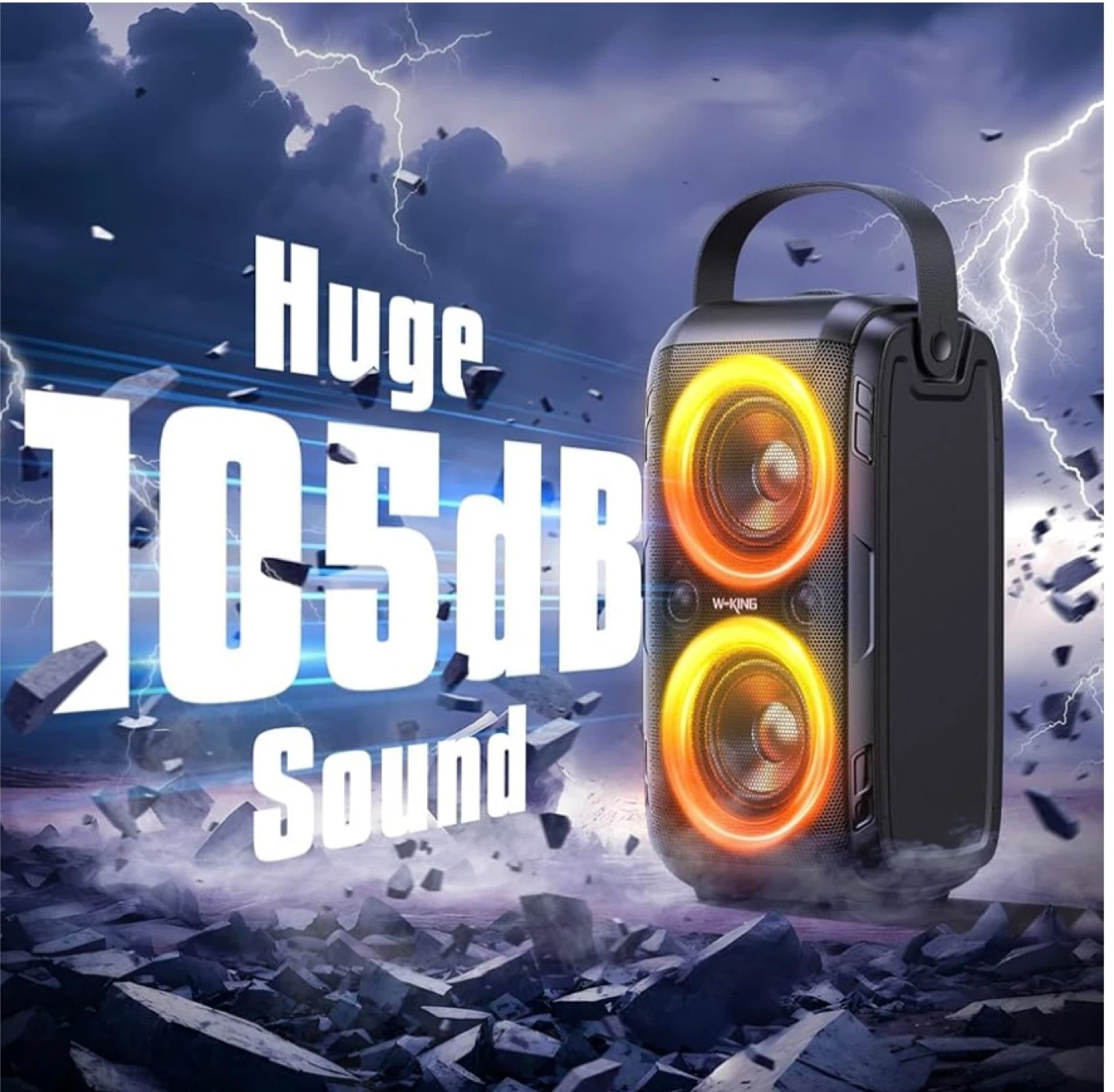 W-KING T9-2,Bluetooth Speaker Loud, 180W Peak Party - photo 3