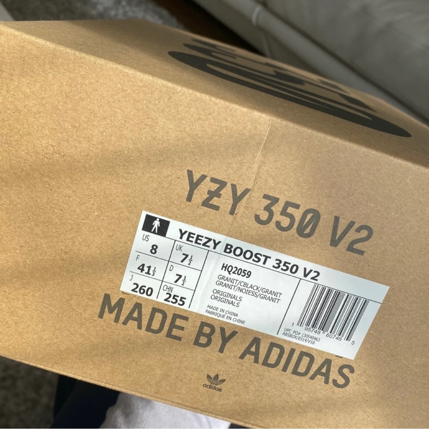 Adidas Yeezy Boost 350 V2 Granit Size 8 US - photo 5