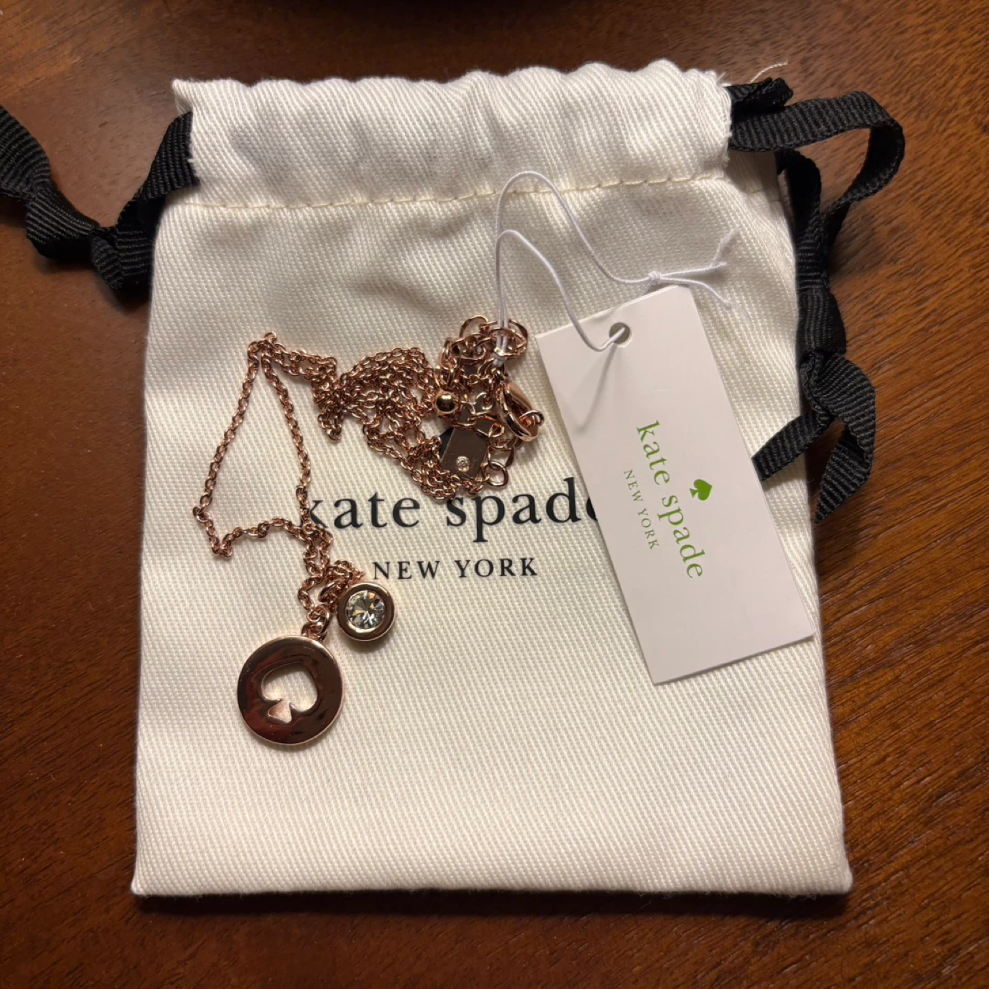 Kate Spade Rose Gold Pendant Necklace