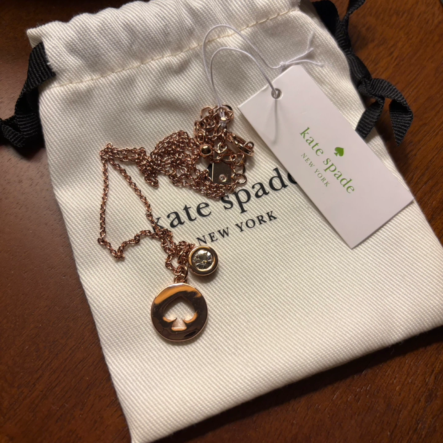 Kate Spade Rose Gold Pendant Necklace - photo 2