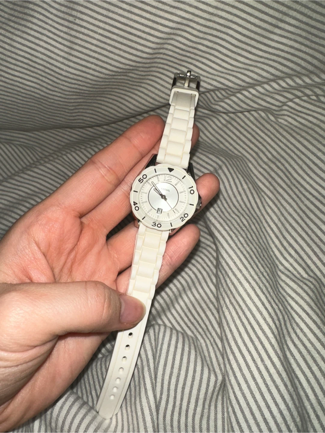 Fossil Stella White Silicone Watch - photo 2