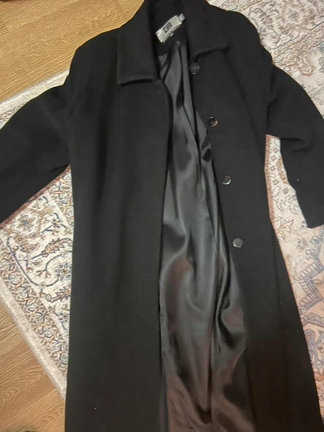 Classics Kristen Blake Black Wool Coat - photo 2