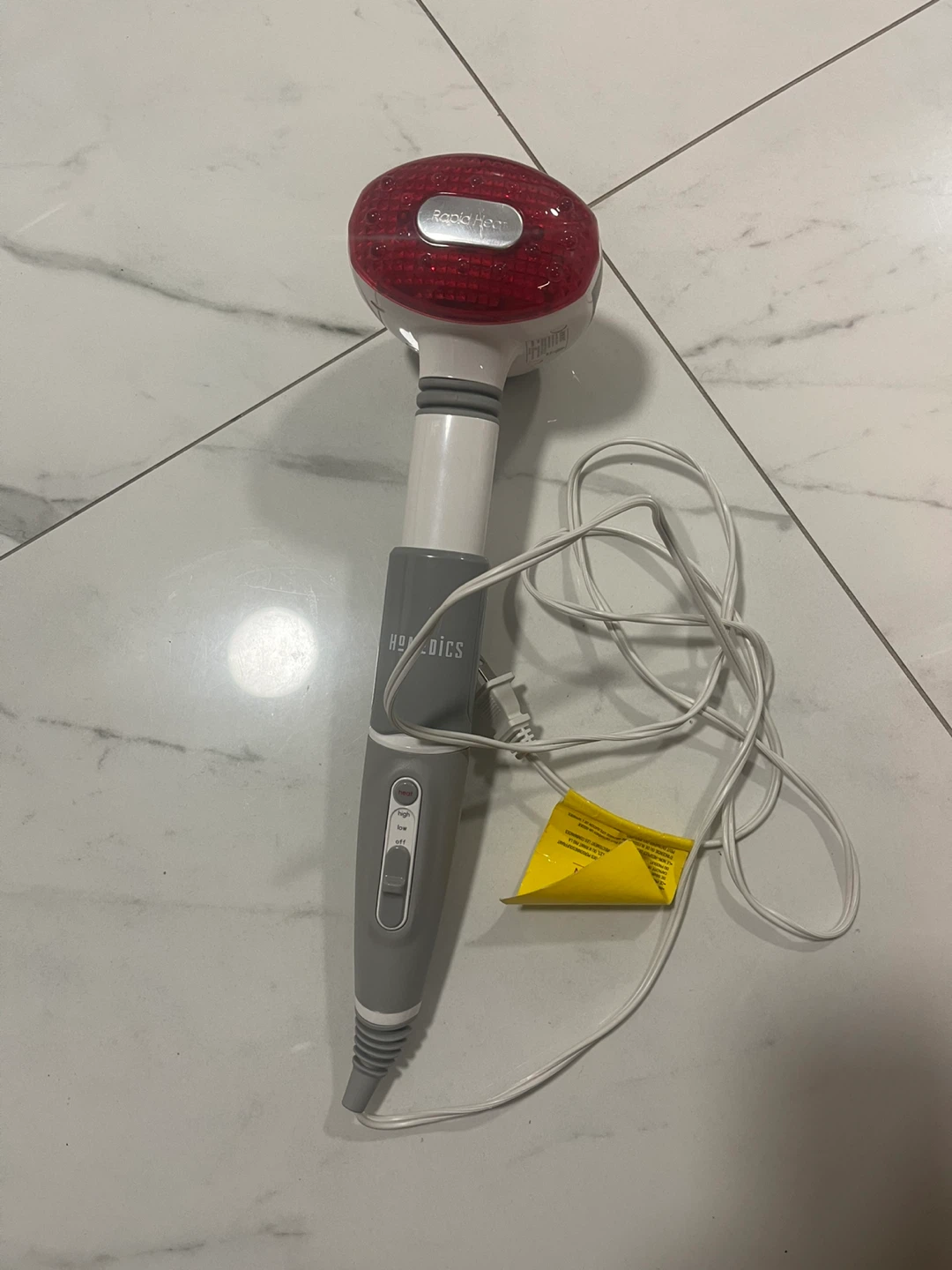 Homedics travel massager with heat