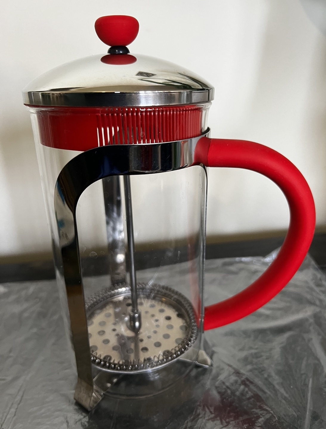 Brand New-Red French Press Tea/Coffee Maker