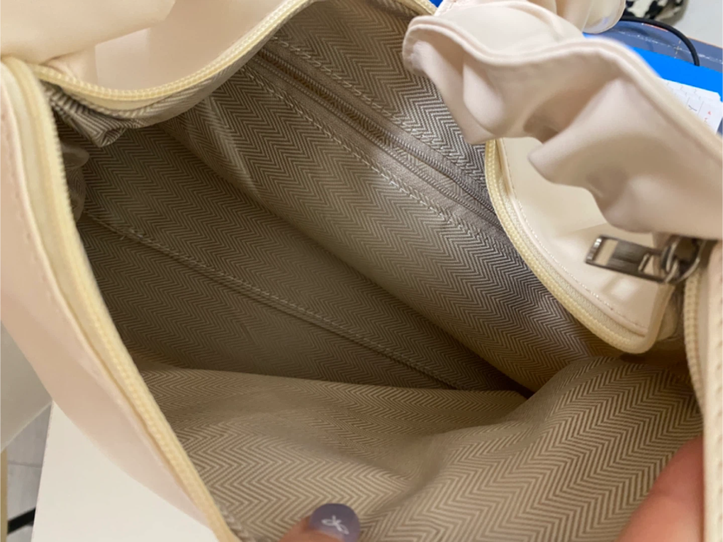 Beige Ruched Handle Bag - photo 2