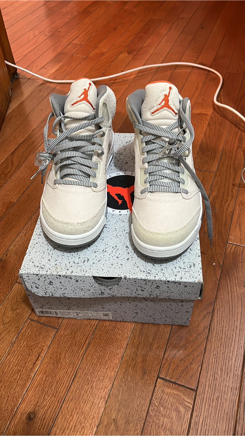 Nike Air Jordan 5 Retro Low Off-White Size 9