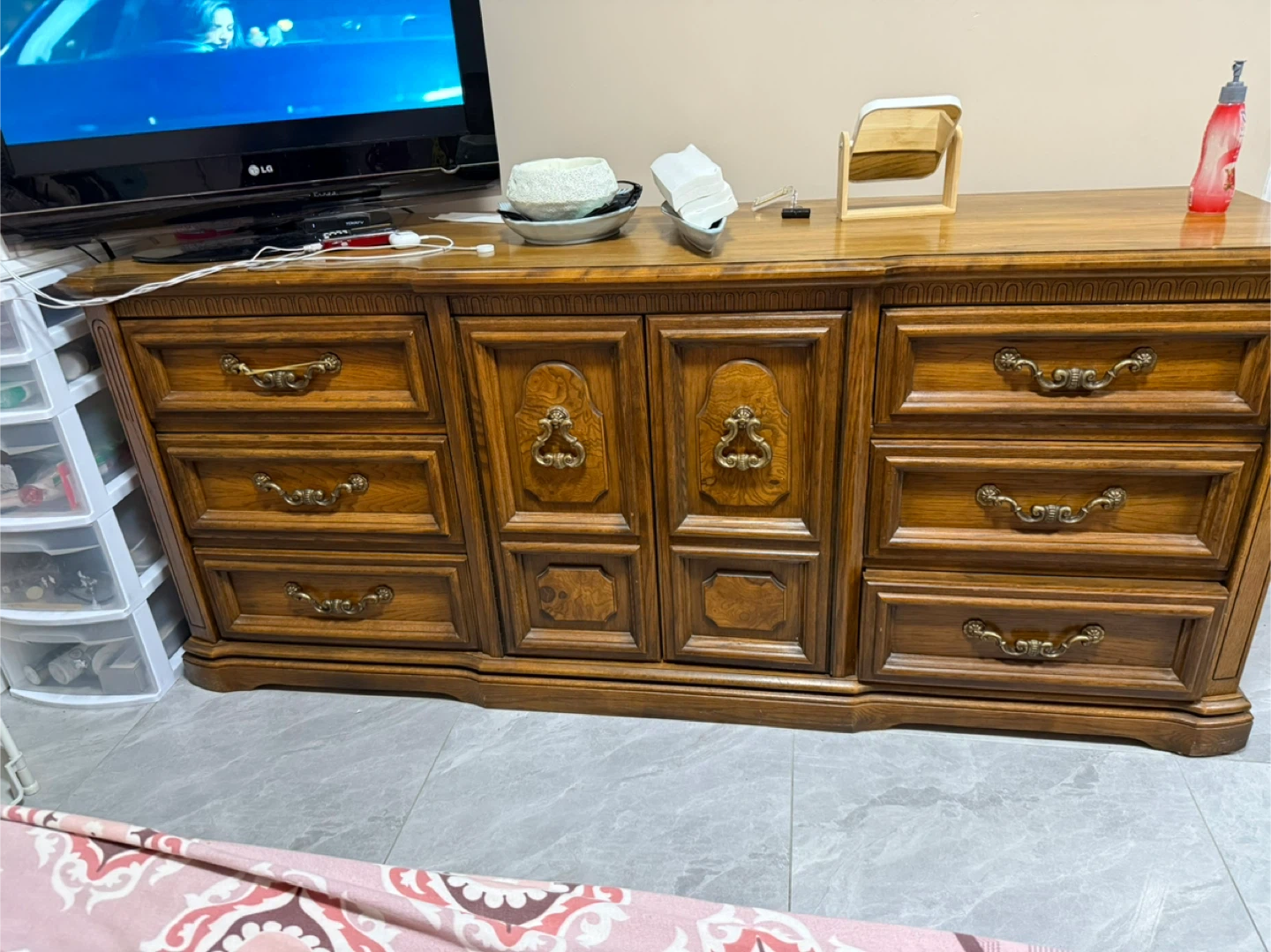 Vintage Wood Dresser