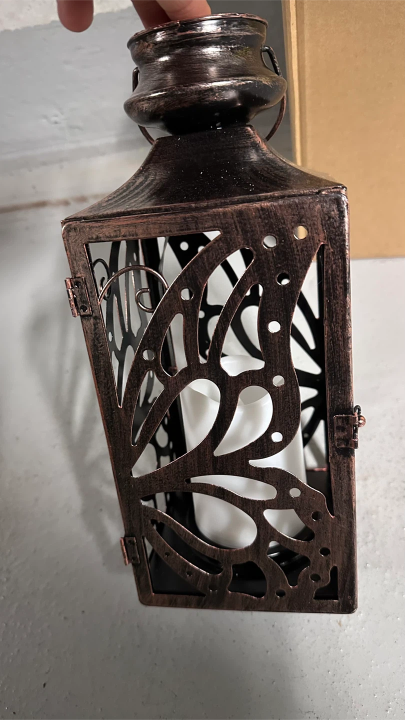 Bronze Butterfly Solar Lantern - photo 3