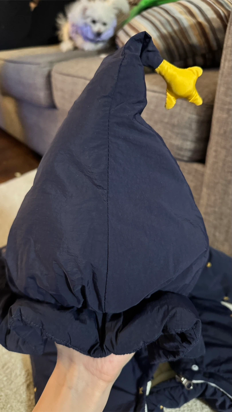 Navy Blue Baby Snowsuit with Stars - photo 4