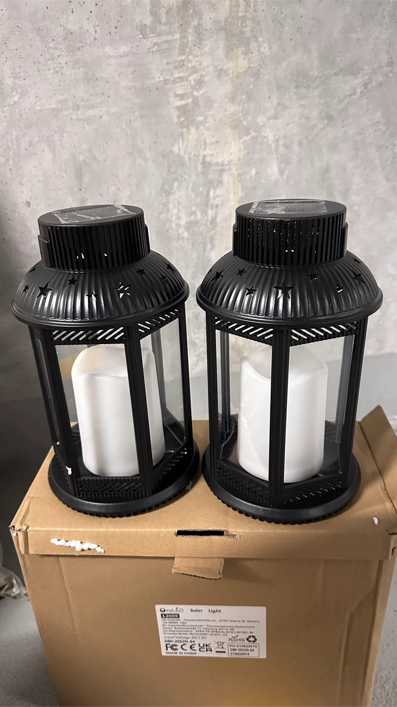 OxyLED Solar Light Lanterns - Set of 2