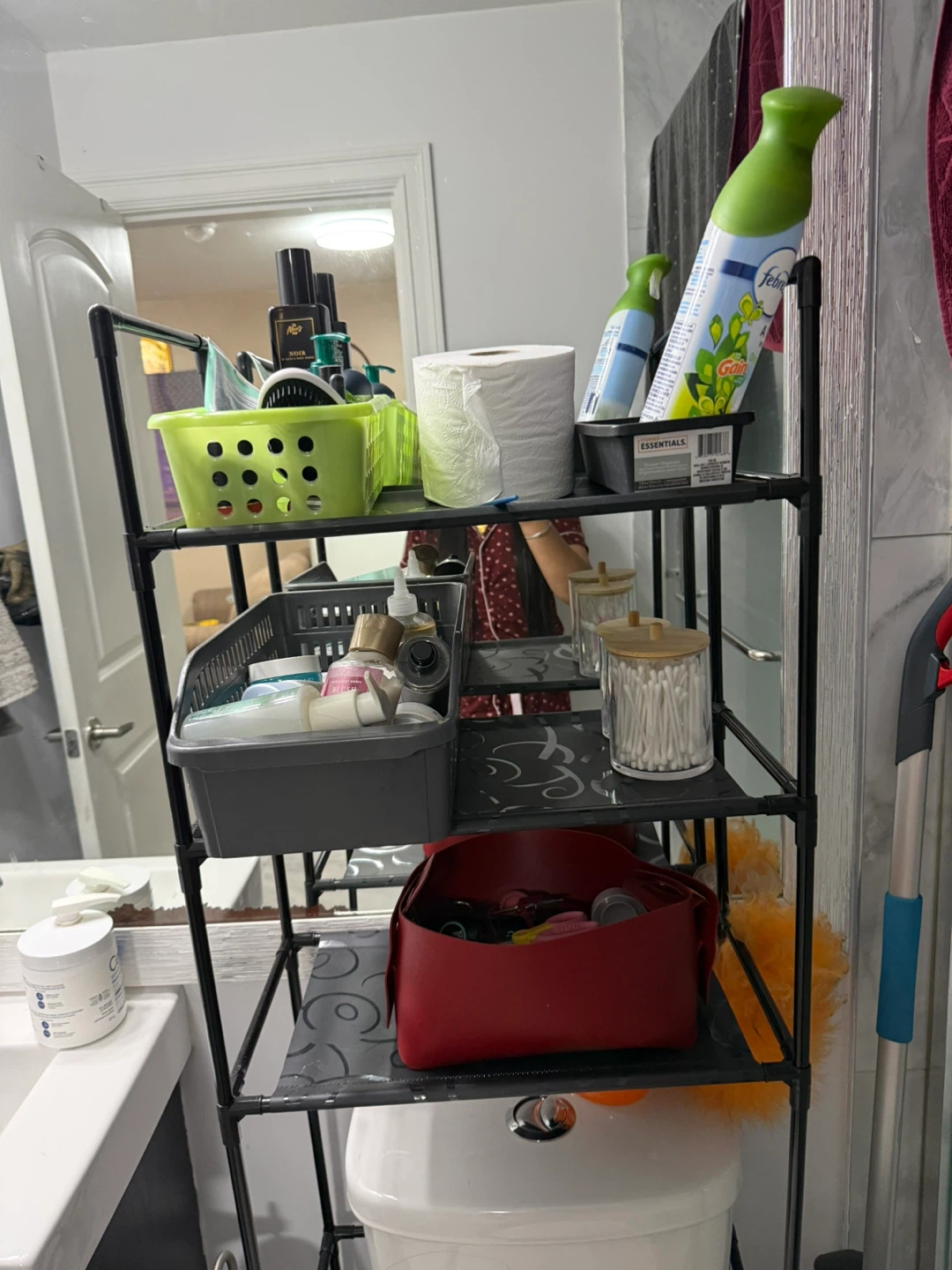 Bathroom Shelf Unit - Black - photo 2