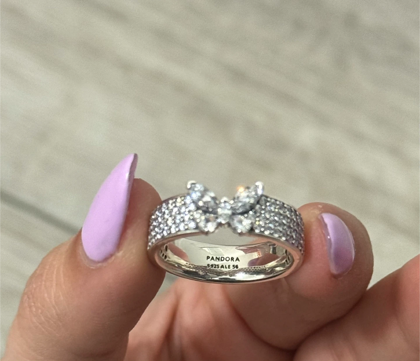 Pandora Sparkling Butterfly Ring Size - photo 2