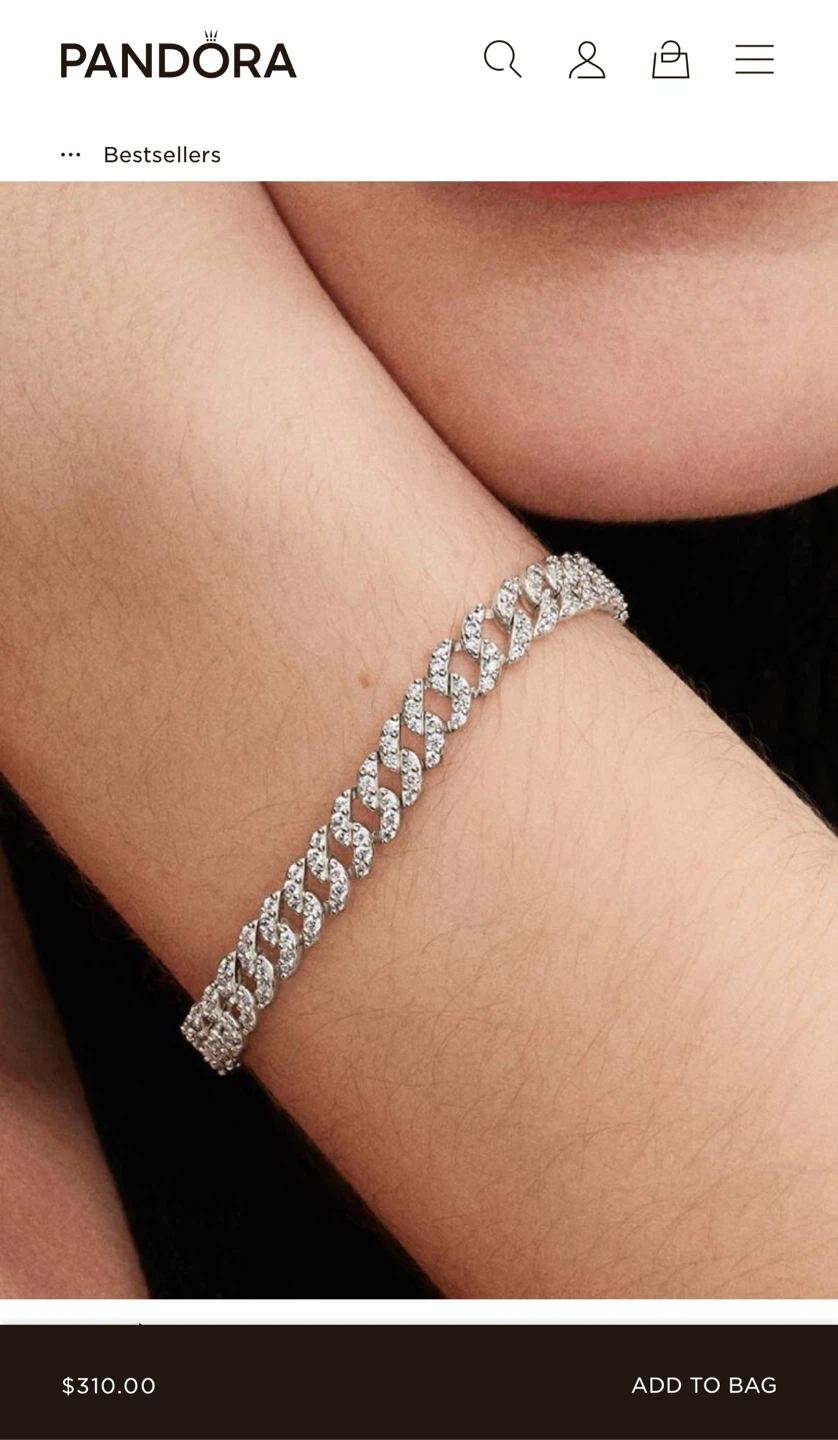 Pandora Pave Chain Bracelet - photo 2