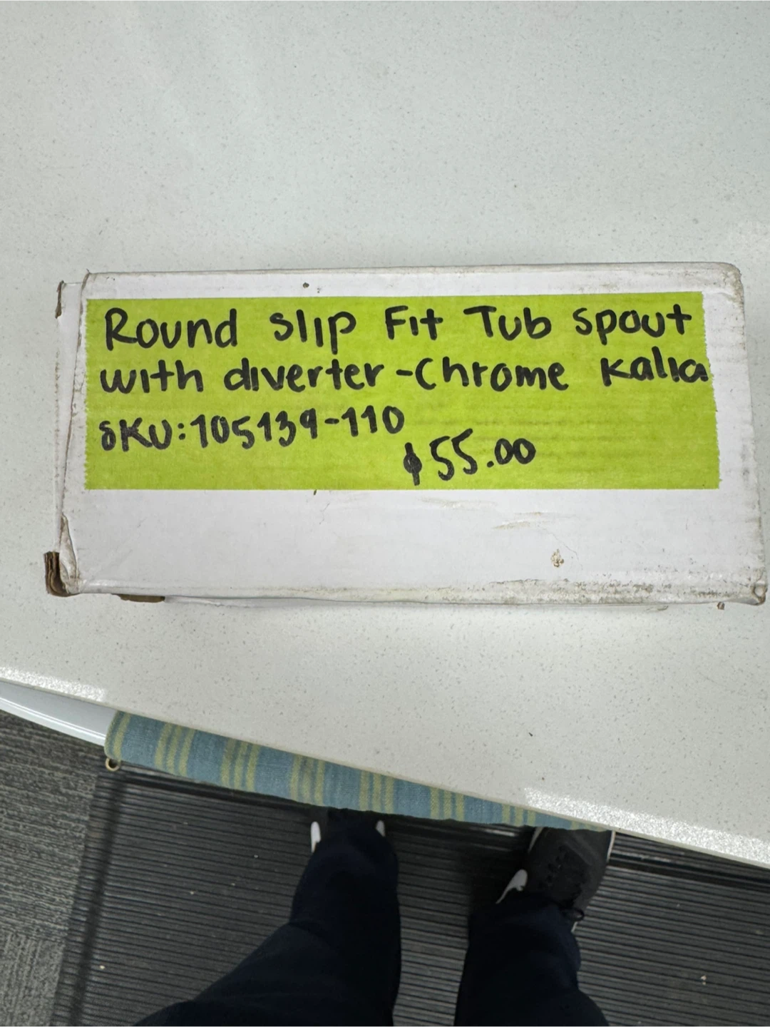Kalia Round Slip Fit Tub Spout - Chrome - photo 2
