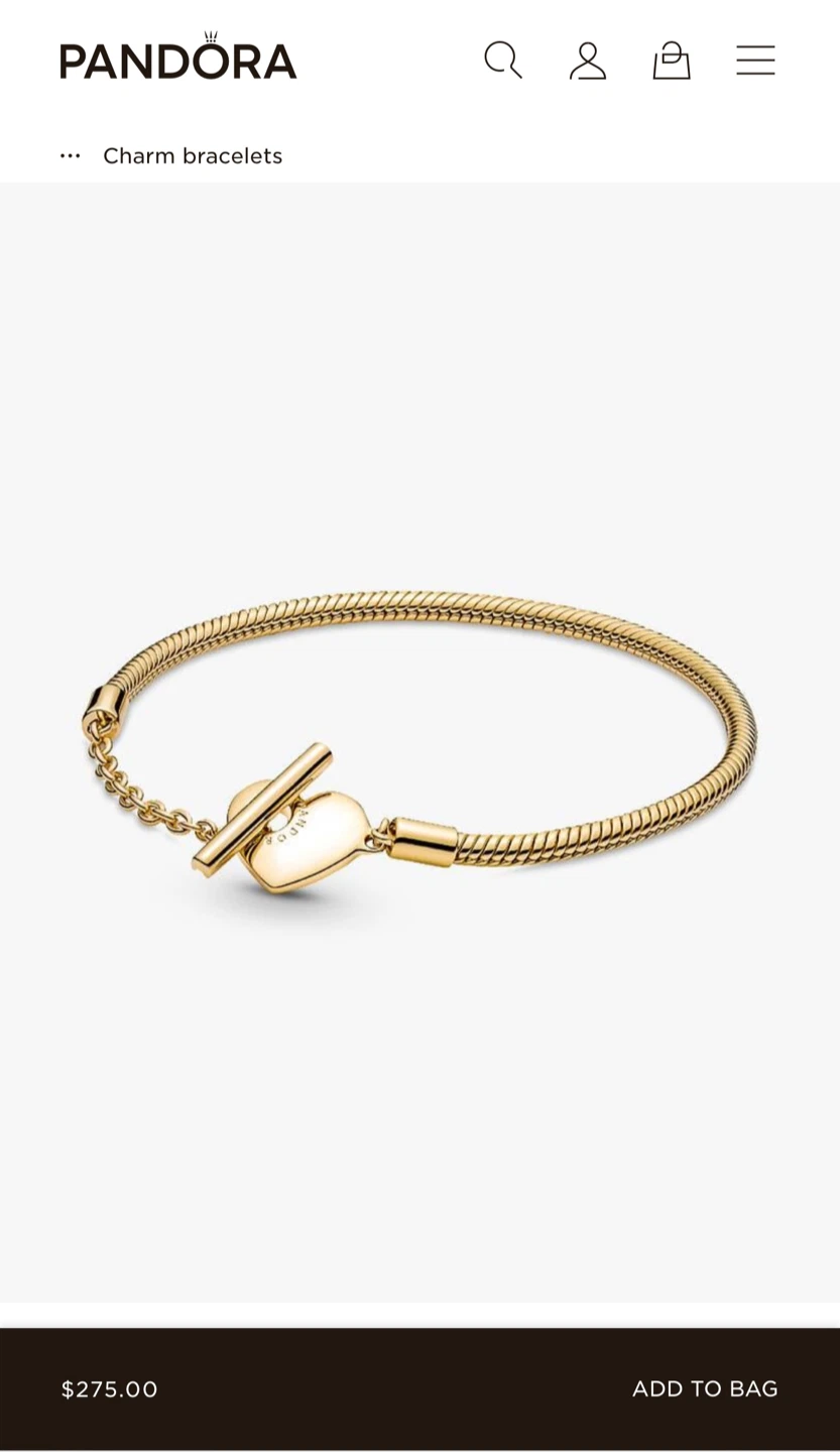 Pandora Charm Bracelet 14k Gold - photo 2