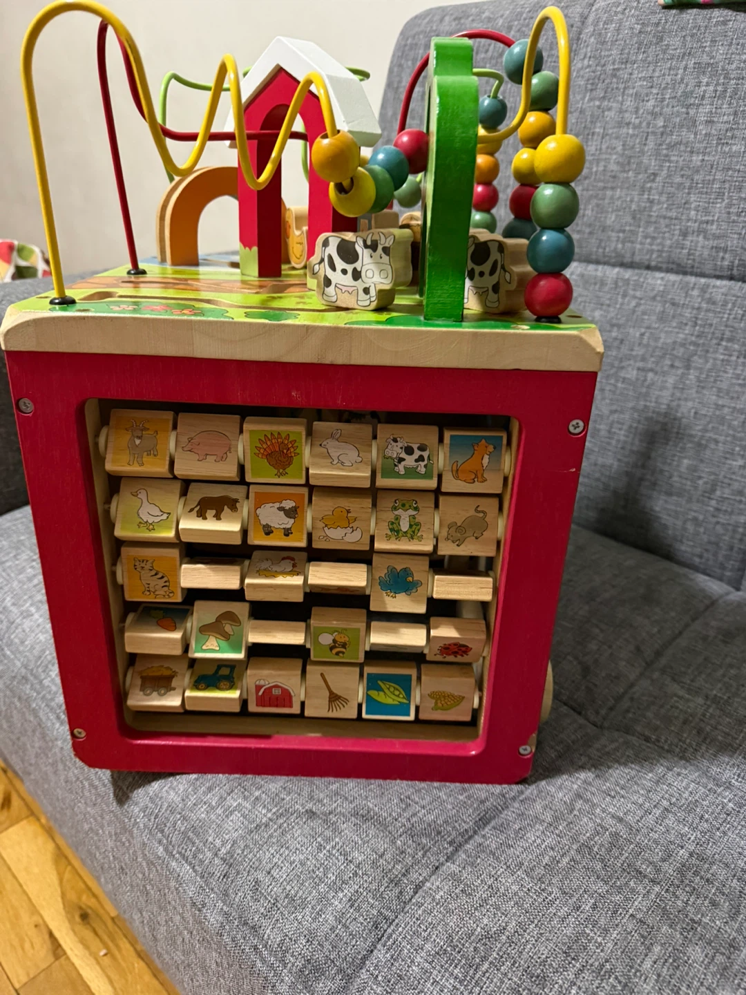 Wooden Activity Cube Toy