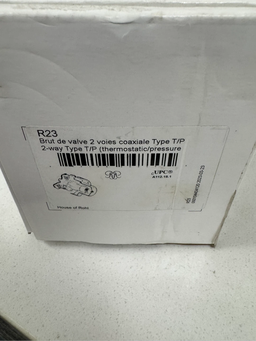 RohL R23 2-Way Type T/P Valve - photo 2