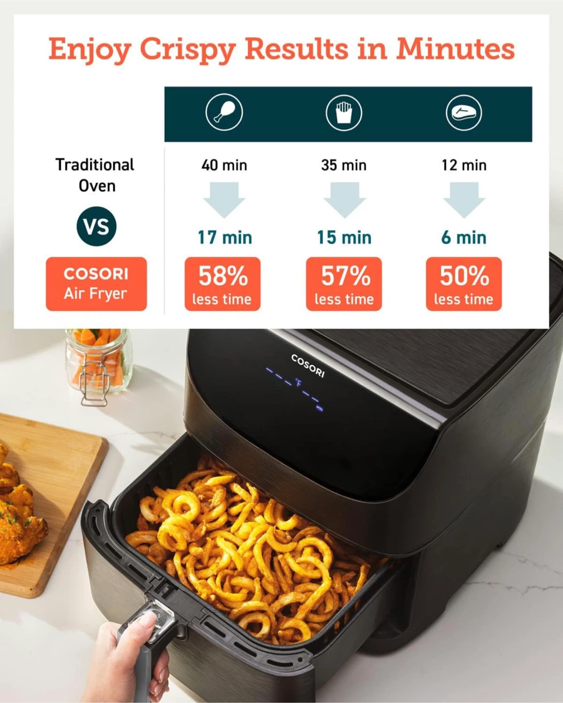 COSORI Pro Gen 2 Air Fryer 5.8QT (Upgraded Version) - photo 2