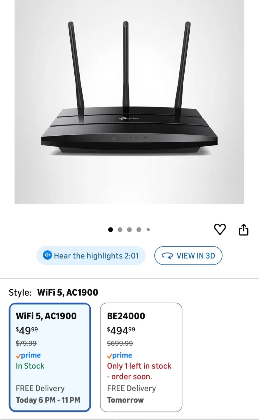 🥕 TP-Link AC1900 WiFi 5 Router Archer A8 - photo 3