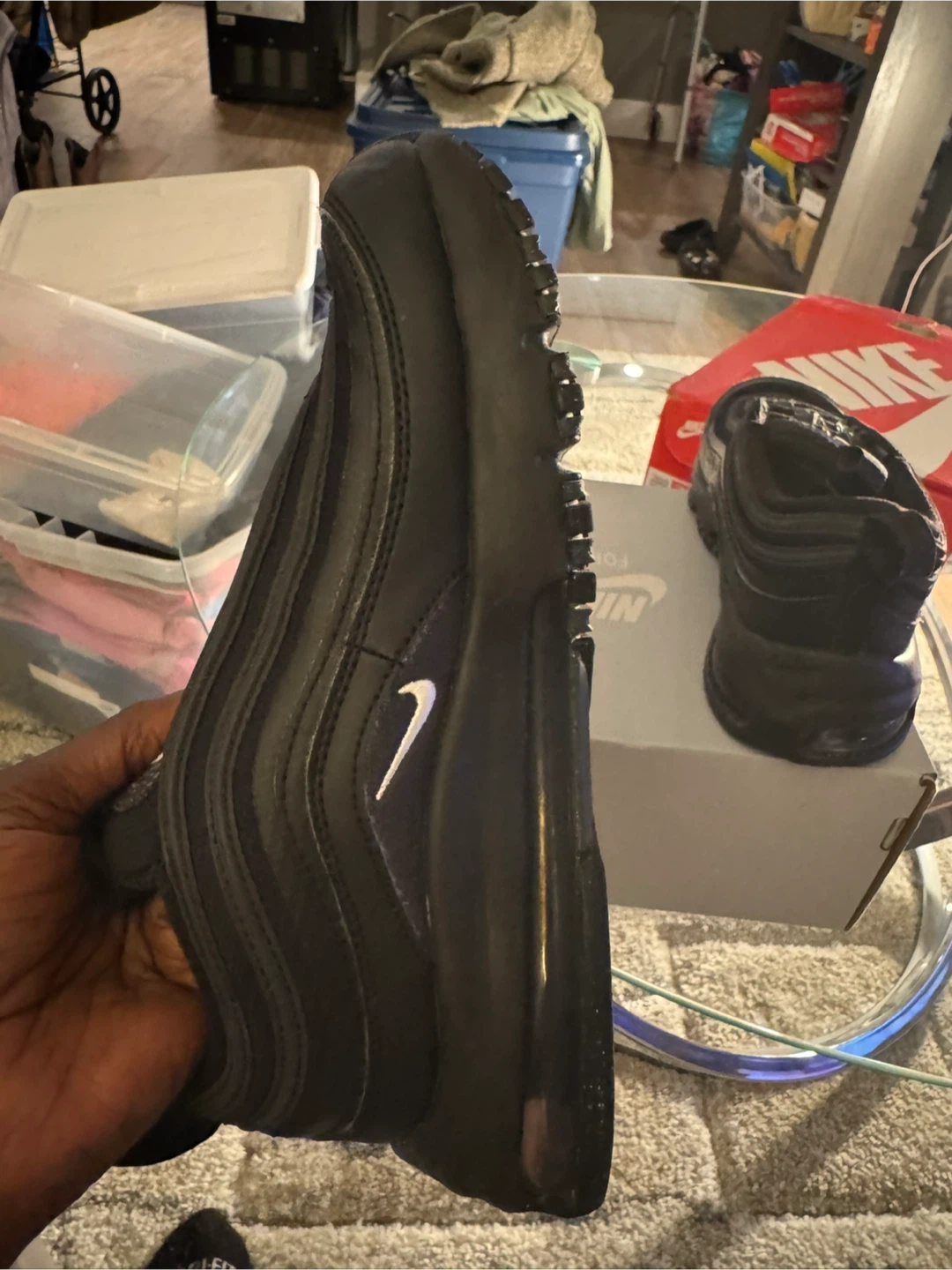 Nike Air Max 97 Black Youth Size 3Y