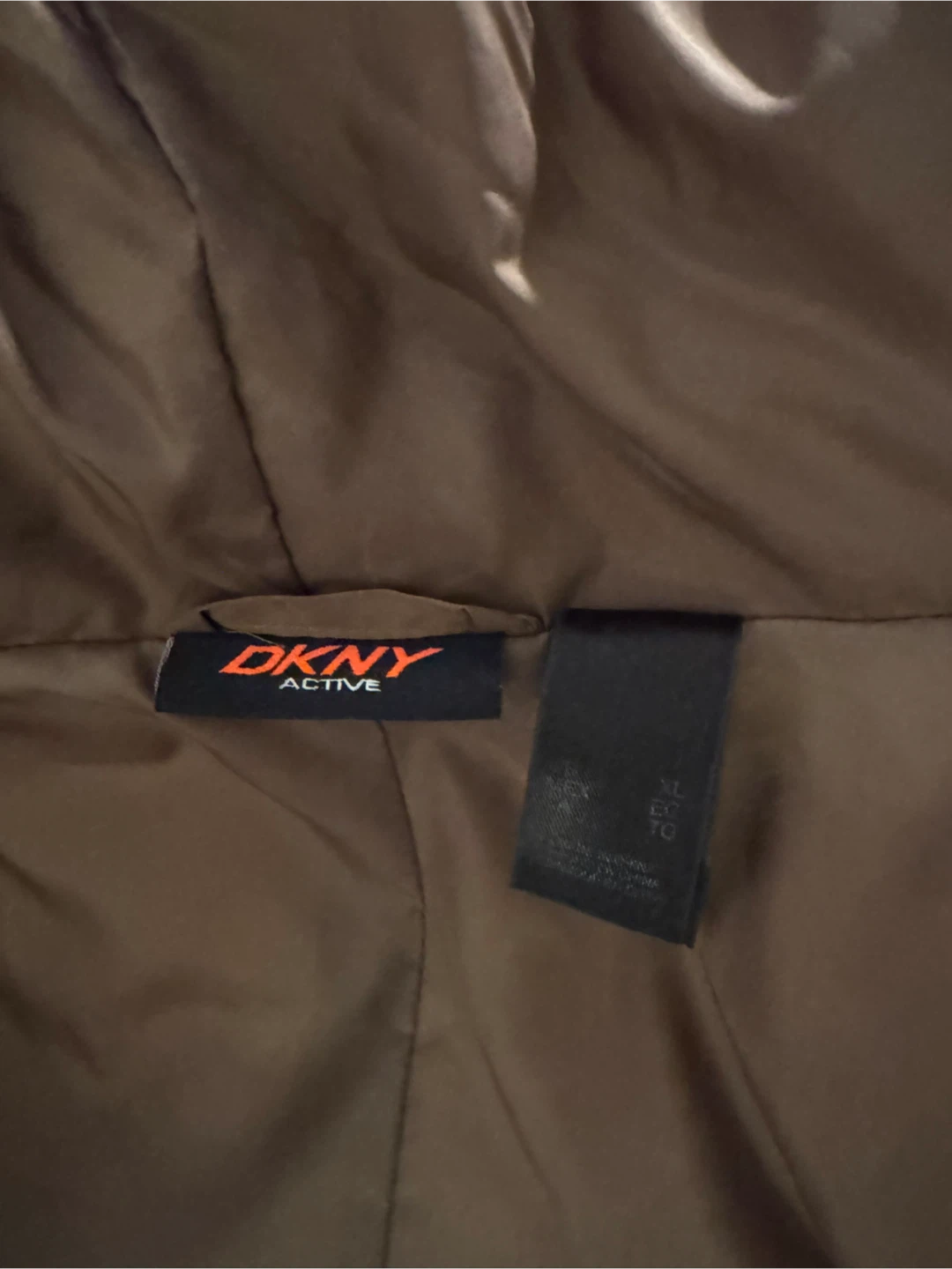 DKNY Active Brown Puffer Coat - Size XL - photo 2