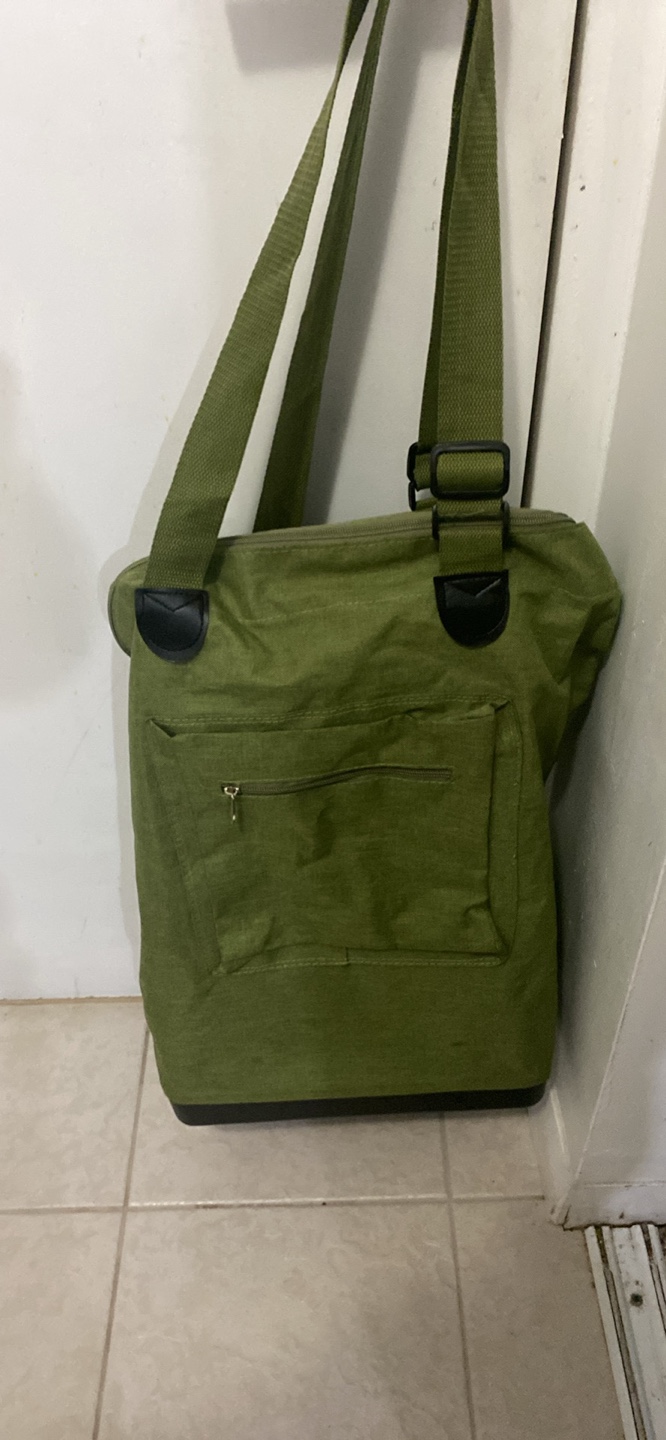 🥕Kitchen Stuff Plus Green Rolling Tote Bag