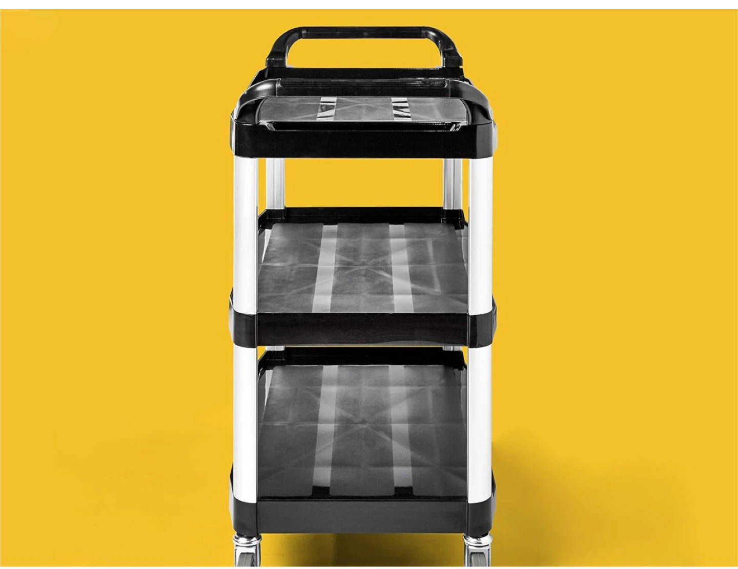 3 Shelves Utility Cart with 400 lbs Loading Capacity - photo 3