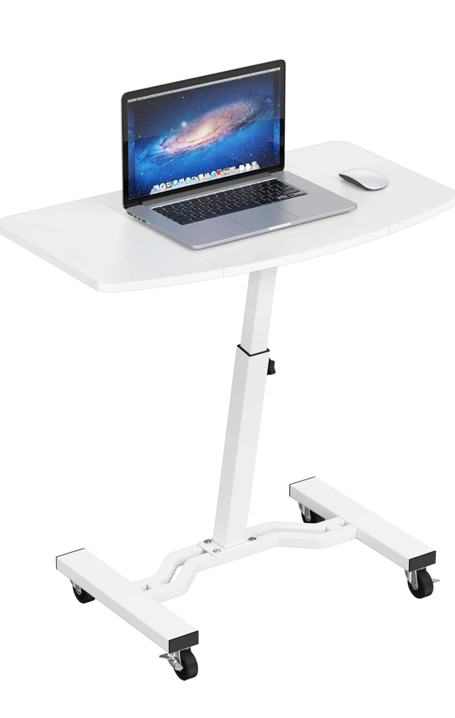 Adjustable Height White Standing Desk