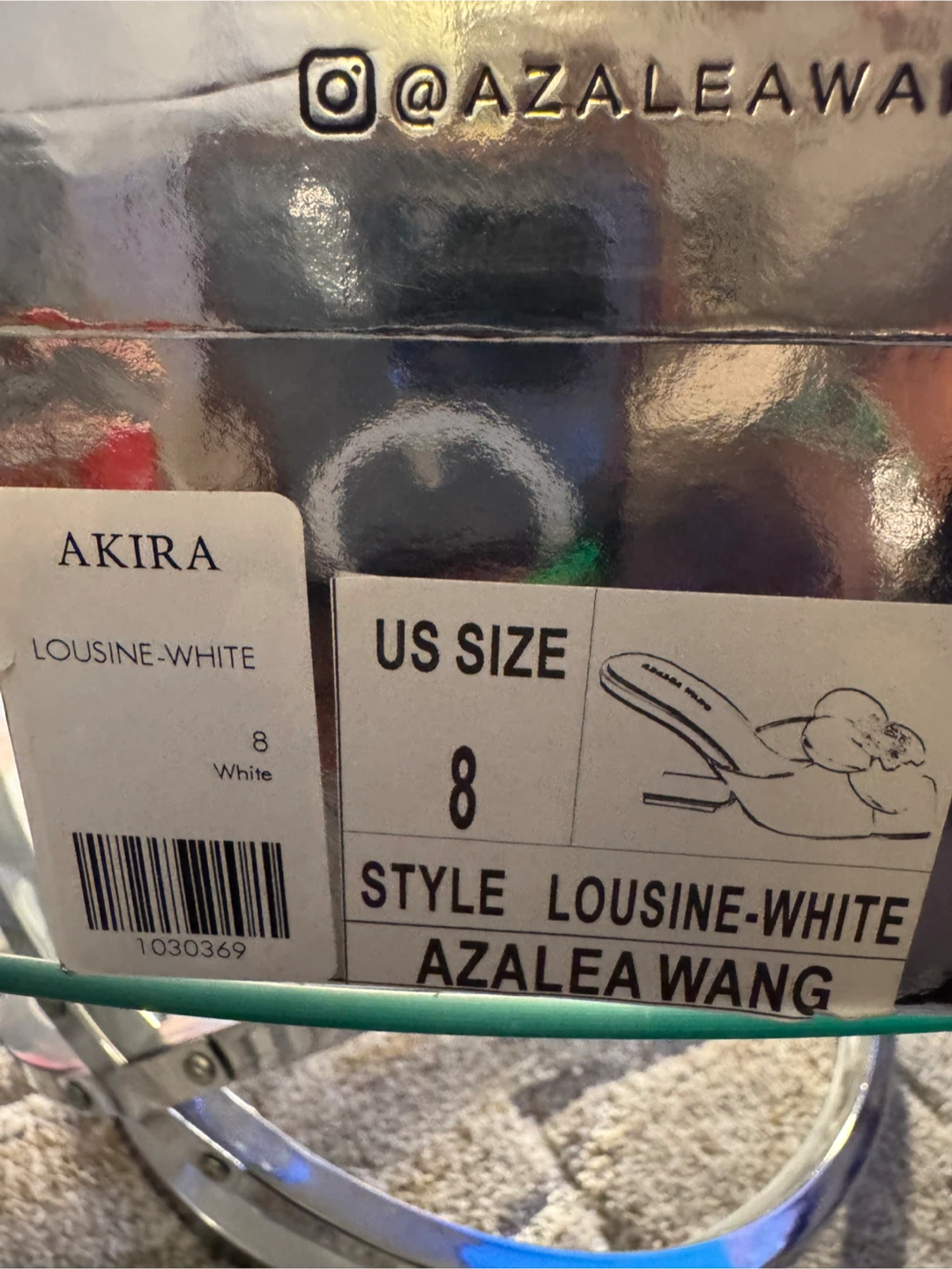 Azalea Wang Akira Lousine-White Heels - US 8 - photo 5