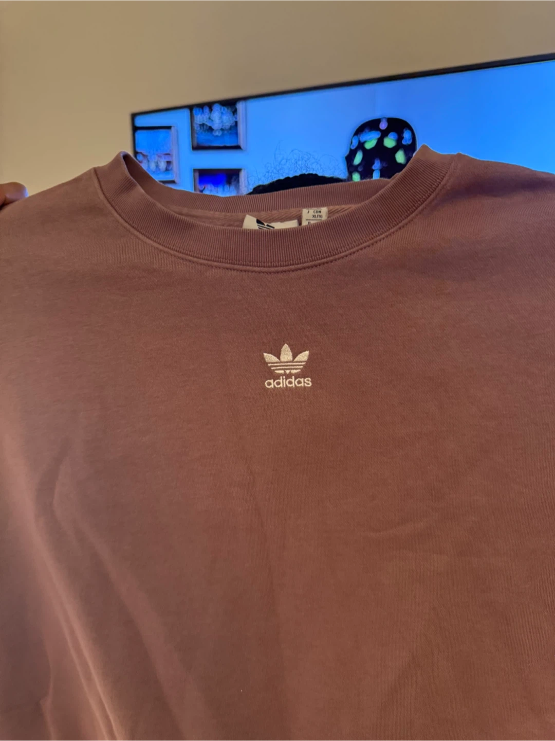Adidas XL Mauve Sweatshirt and Leggings Set - photo 2