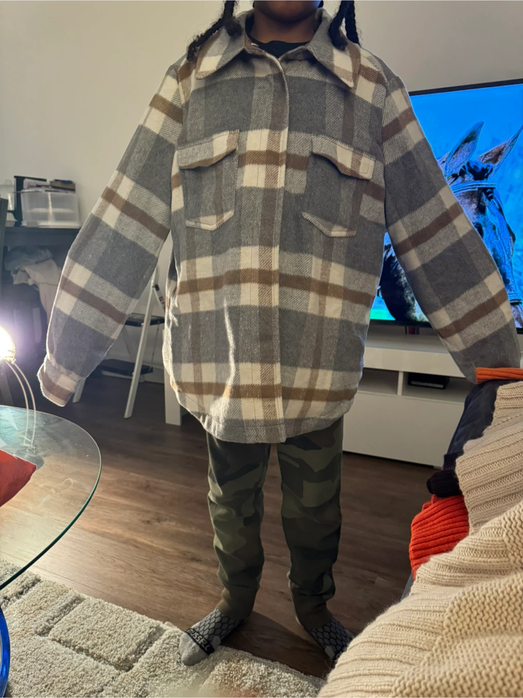 Plaid Shacket Jacket - photo 3