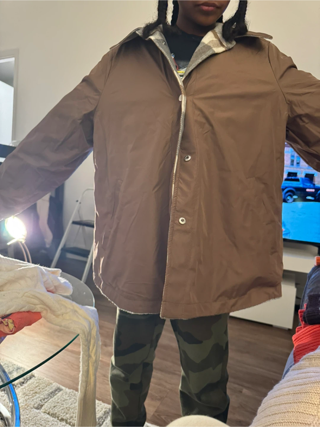 Plaid Shacket Jacket - photo 2