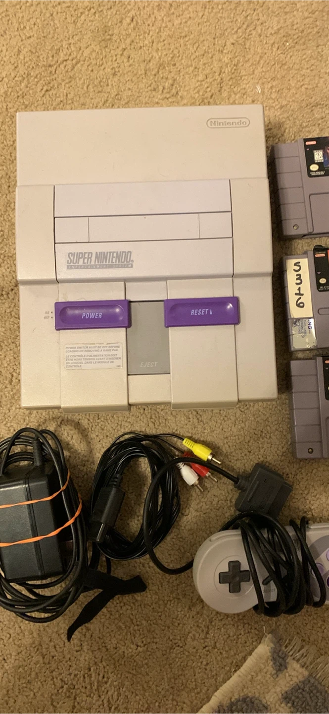 Nintendo Super NES Console with Games - photo 2