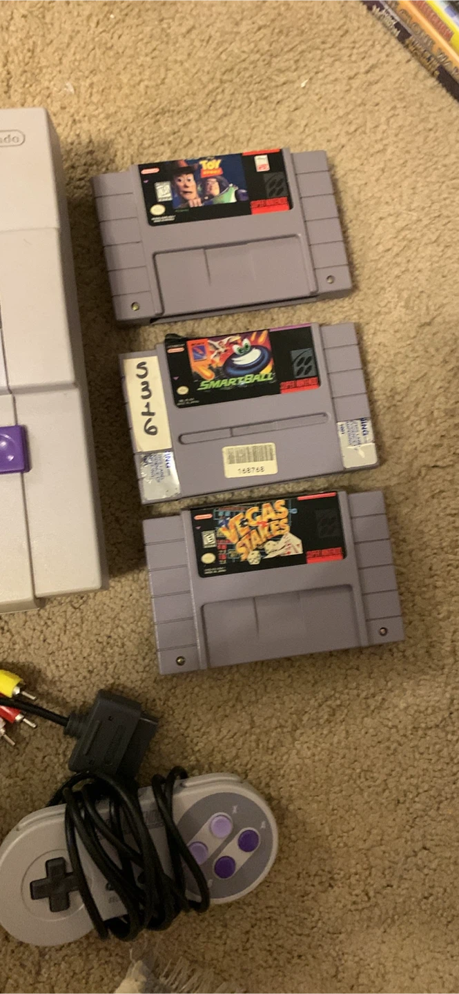Nintendo Super NES Console with Games - photo 3