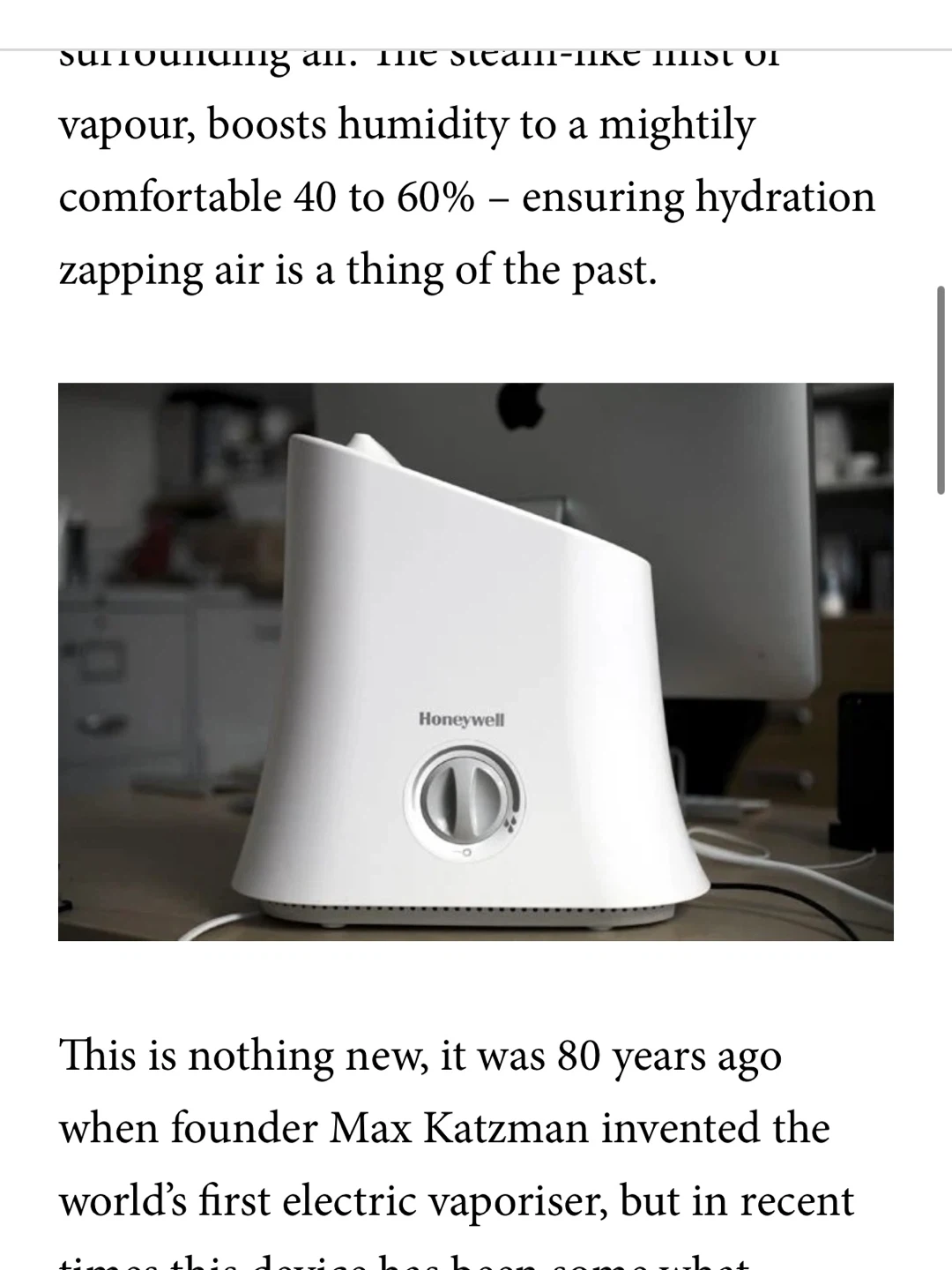 Honeywell Cool Moisture Humidifier - photo 3