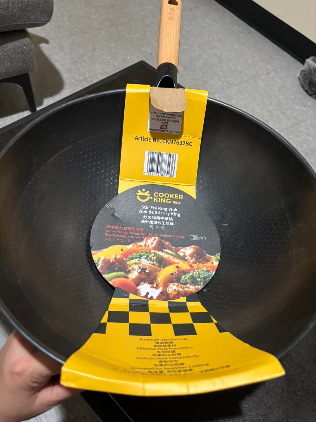 Cooker King Stir-Fry Wok - 32cm