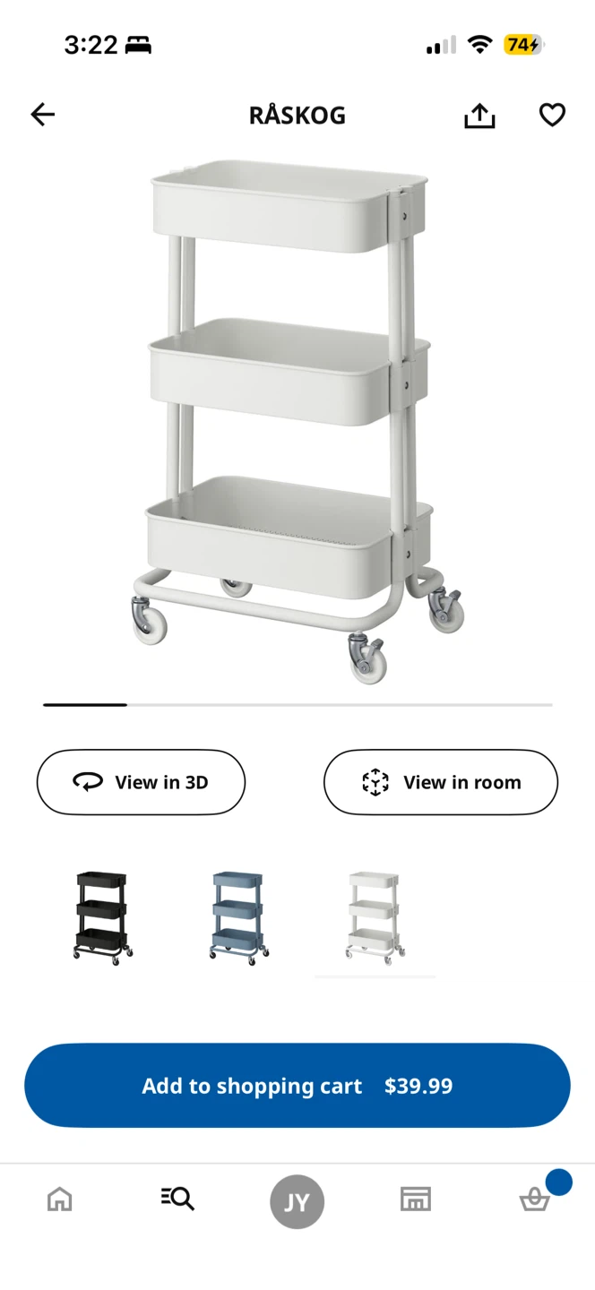 Moving Sale! IKEA Rolling Utility Trolley (RASKOG/RÅSKOG)