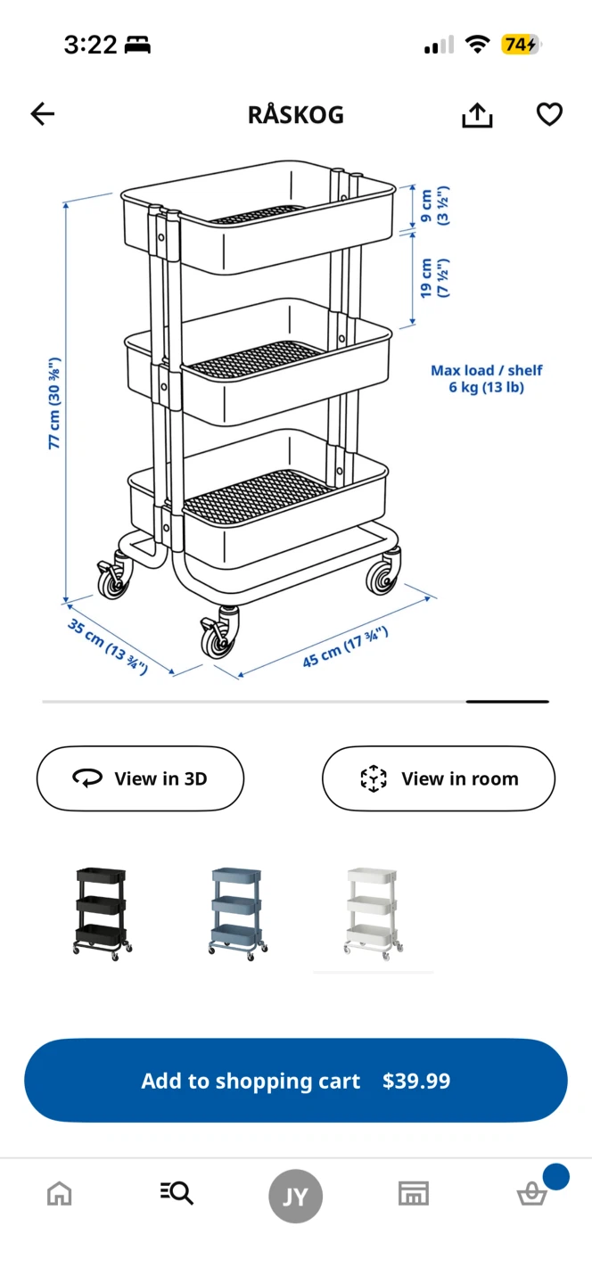 Moving Sale! IKEA Rolling Utility Trolley (RASKOG/RÅSKOG) - photo 4