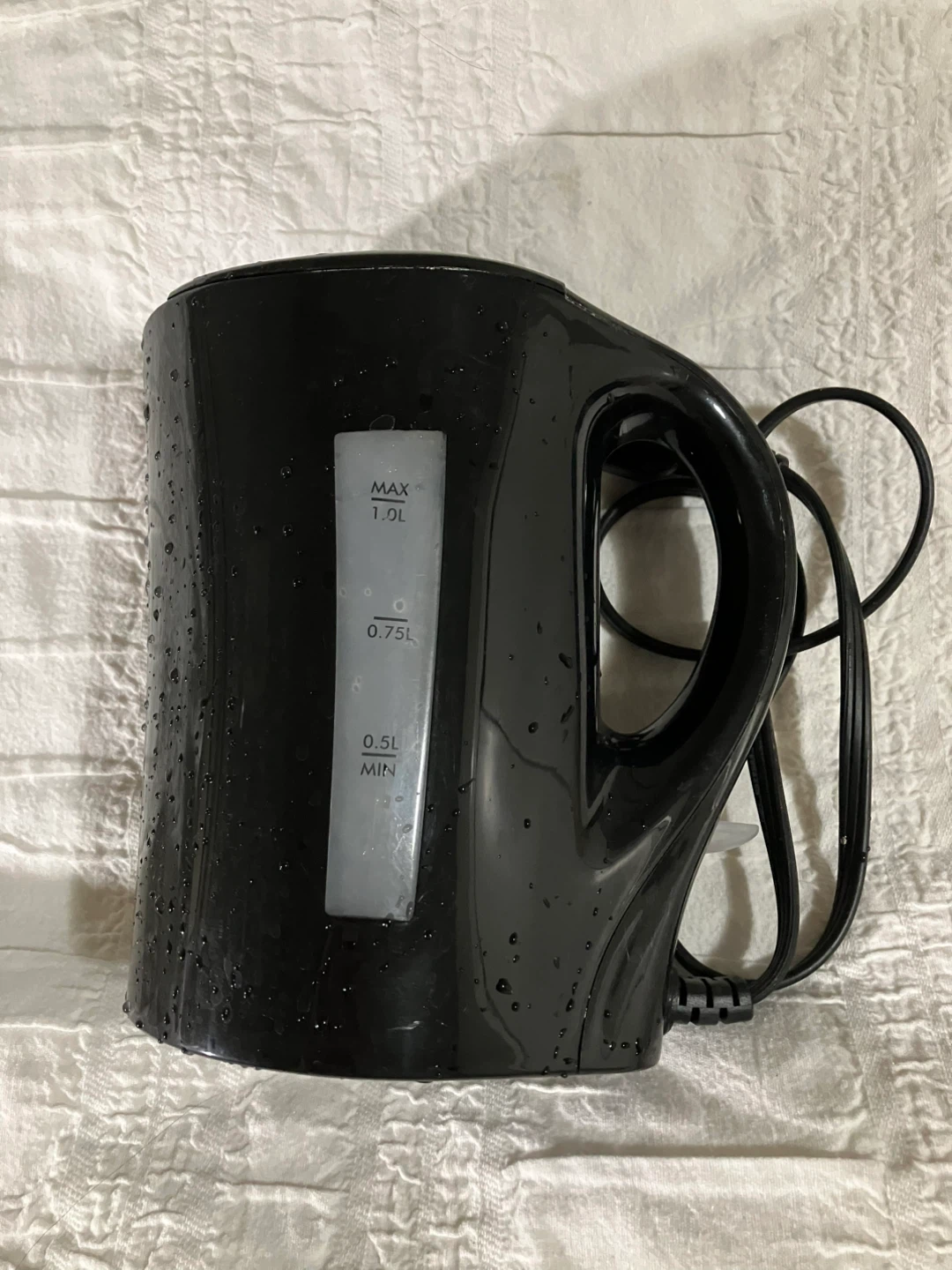 Black Electric Kettle - 1.0L Capacity 🔌